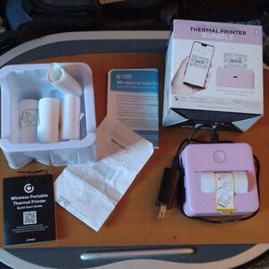Wireless Portable Thermal Printer Bundle